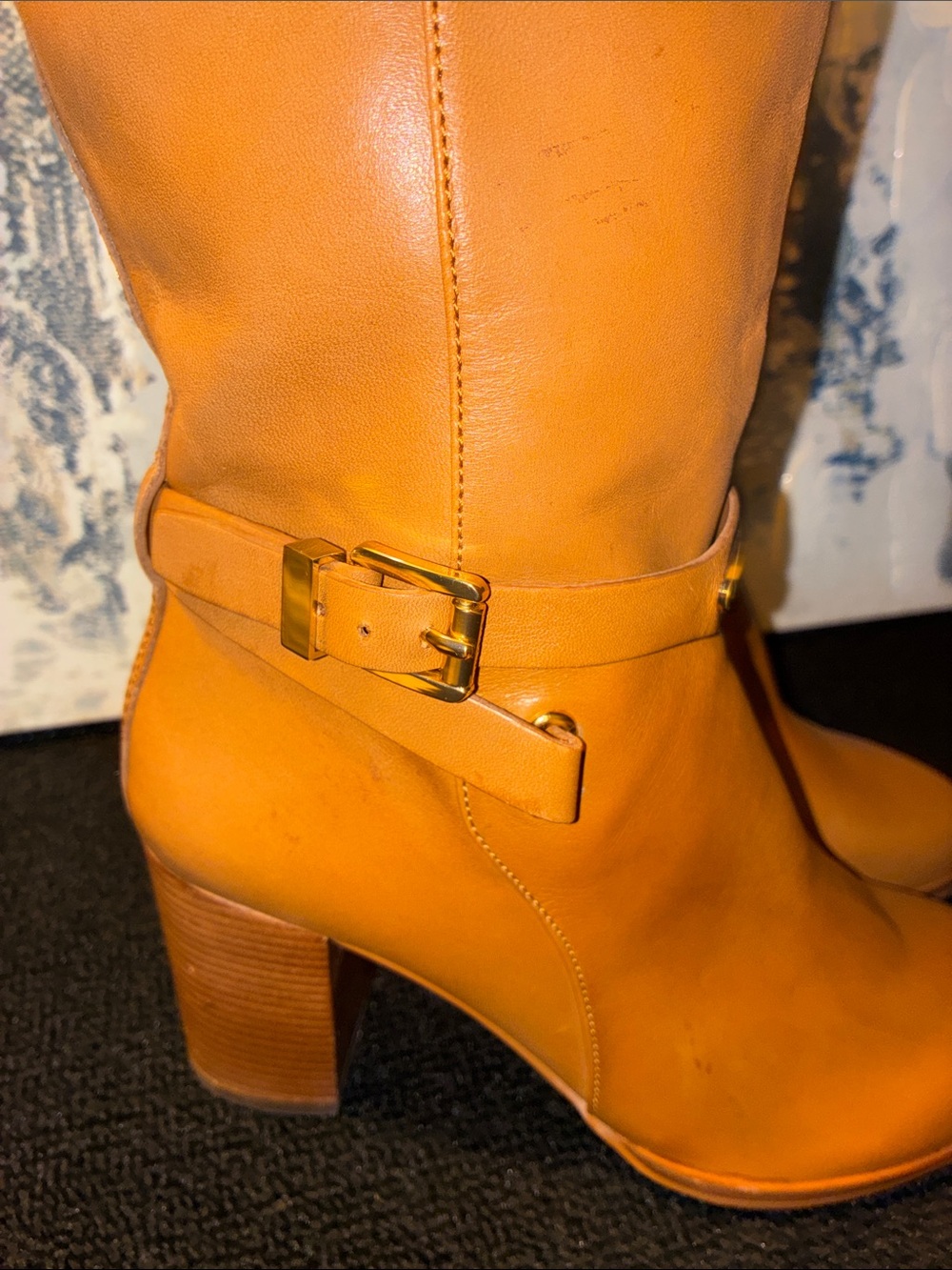 NWOT Michael KORS Arley Tall Women's Fashion Boots in Cognac Brown Size 6 - Picture 15 of 16